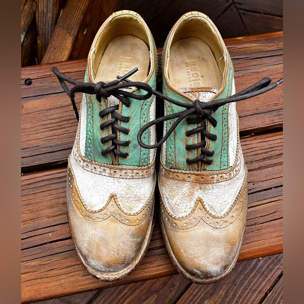Bed Stu Lita Wingtip Shoes Women’s Size 7.5